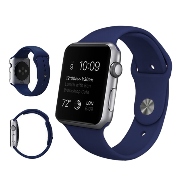 Apple Watch 44 mm & 42 mm Silikonarmband Sport Röd