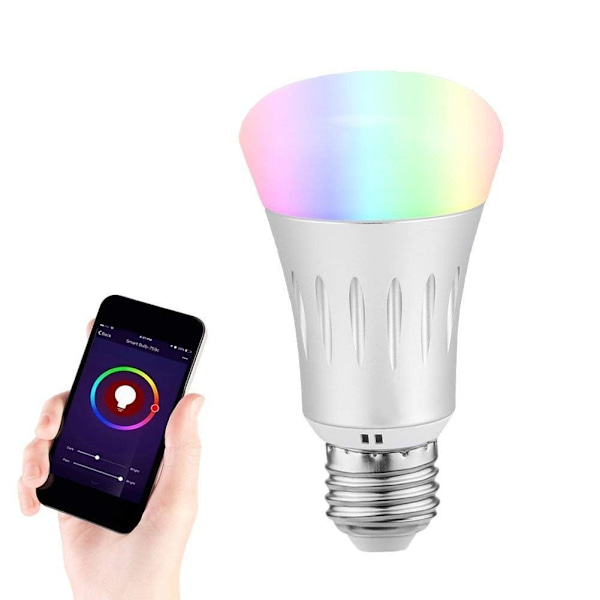 YWXLight Smart E27 LED-lampa 7W RBG WiFi Dimbar