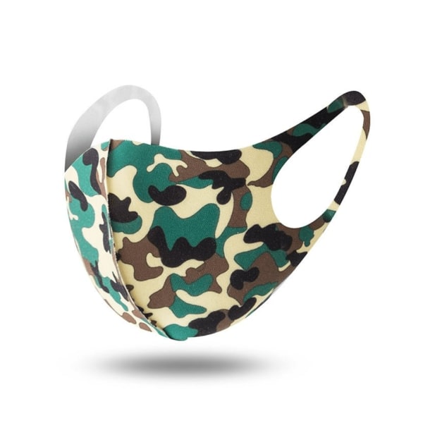 Andningsskydd / Ansiktsmask I Tyg Camouflage Tvättbart Orange Camouflage  c281 | Orange Camouflage | Fyndiq