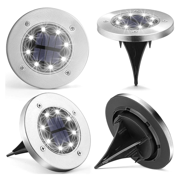 LED Spotlights med Solceller för Trädgården (4-pack)