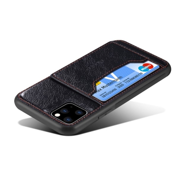 Dibase iPhone 11 Pro skal med korthållare och stöd Brun