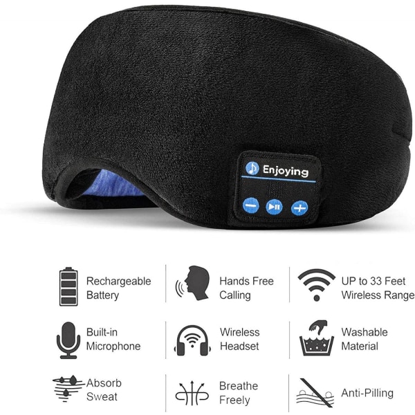 SleepPhones Bluetooth Sovhörlurar svart one size