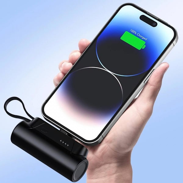 AmpBoost PowerBank 5000 mAh - Lightning 18W Svart