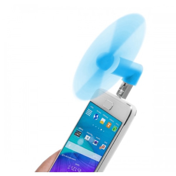 Mobilfläkt till Android Micro usb Blå
