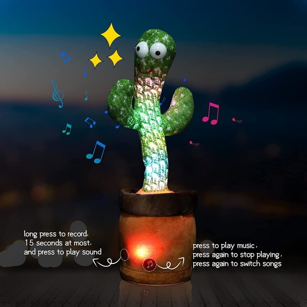 Dansande & Sjungande Kaktus i LED