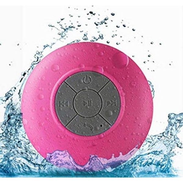 Vattentät Dusch Högtalare med Bluetooth Rosa
