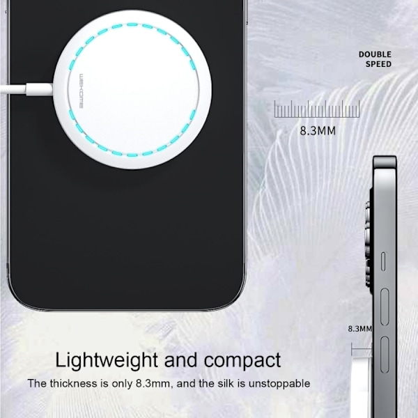 WK Magsafe iPhone Laddare Magnetisk 15W