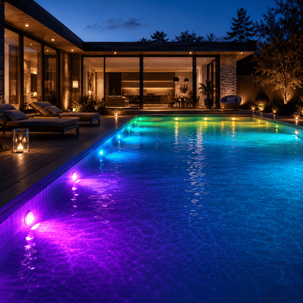 Vattentät LED Poolbelysning med Fjärrkontroll 2-Pack
