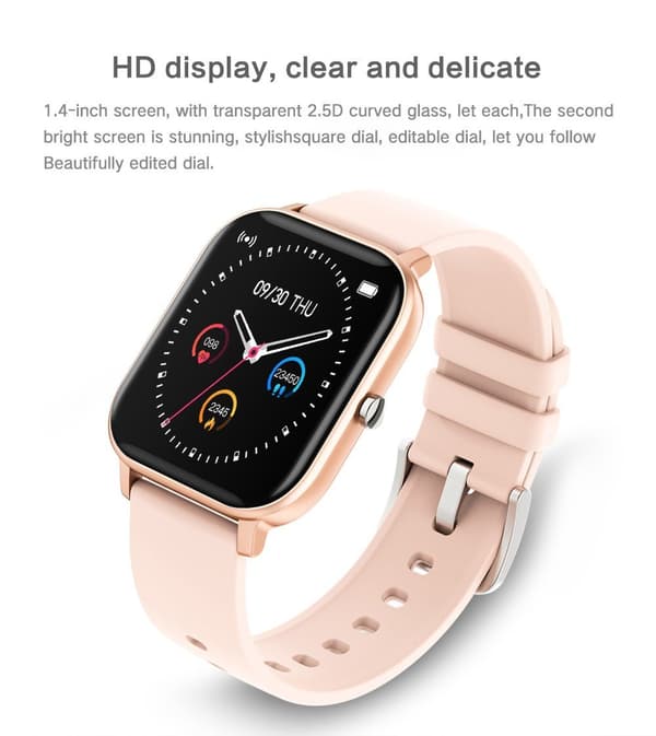 Vattentät Smartwatch Klocka PRO Svart