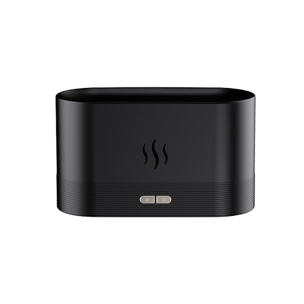Flammande Aroma Diffuser med Visuella Eldslågor Vit