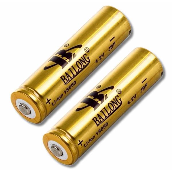 18650 Batteri 4,2 V 2800 mAh Litiumbatteri 2-Pack