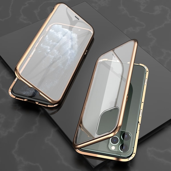 iPhone 11 Pro Skal Magnetiskt i Härdat glas Svart