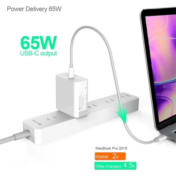 USB-C-Laddare PD 65W Strömadapter