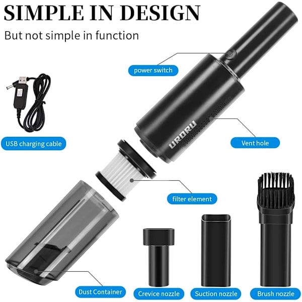 Bildammsugare Batteri 120W