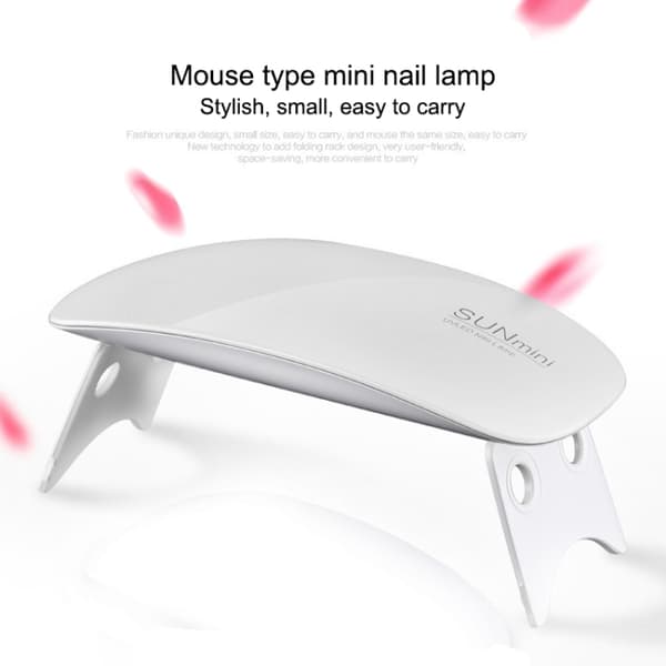SUN Mini 18W LED UV Lampa Naglar Vit