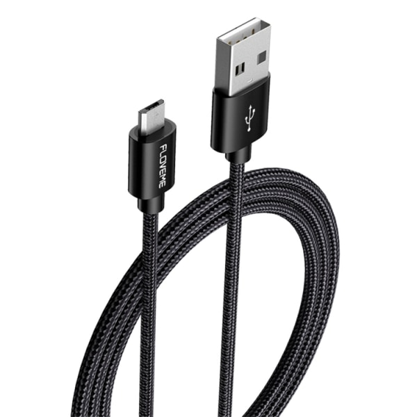 FLOVEME Micro USB till USB-kabel Svart 1 meter