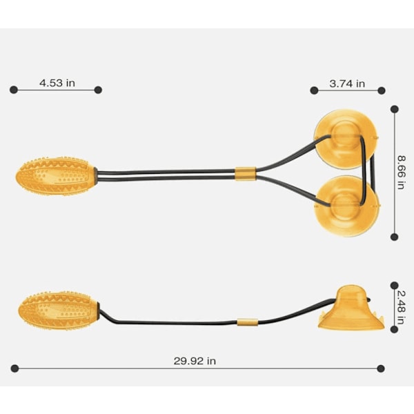 Hundleksak dragkamp Orange