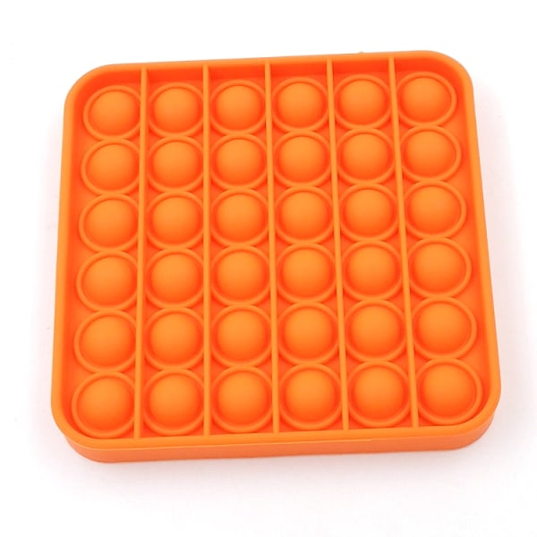 Pop It Fidget Toys Fyrkantig 3-Pack Orange