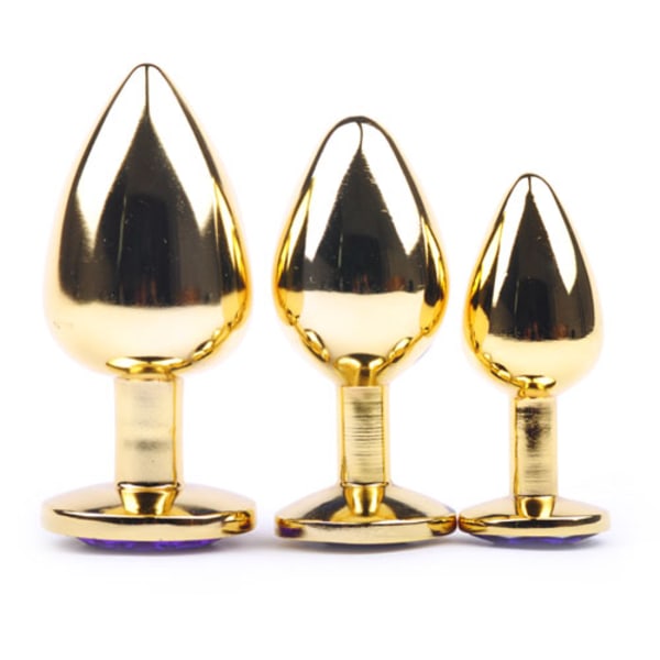 Buttplug Metall 3 cm Guld