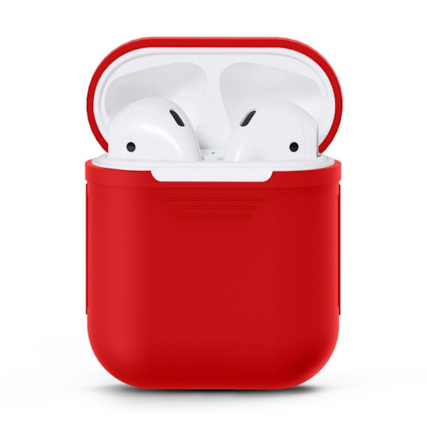 Silikonfodral för AirPods 2-Pack Röd