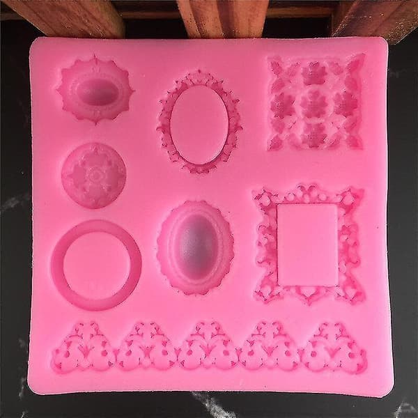 Kakeformer Mini Rammeform Dråpelimform Juvelformet Kake Dekorerer Formen 2 stk