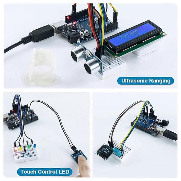 Sett for LCD1602 OLED0.96 for R3 Sett Forbedringsutviklingskort As Shown
