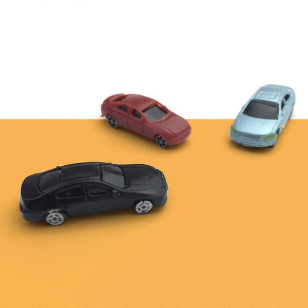 Parkeringsplads Modelbil Scene Interaktiv til 1/64 Mikro Landskabsmodel Tog white light multi