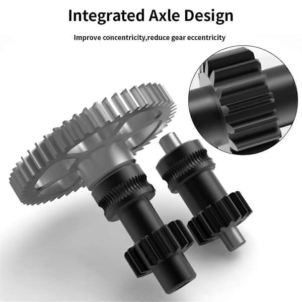 CNC Spur Gear Nano Coating One-Piece Rustfrit Stål Gear Ekstruder Gear til Mini Ekstruder til V0 3D Printer SilverBlack