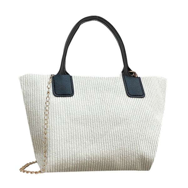 Tjej Crossbody Väska Axelväska Elegant & Rymlig Damhandväska Lämplig för Vardagsärenden & Speciell Evenemangs Present vit med blå white with black