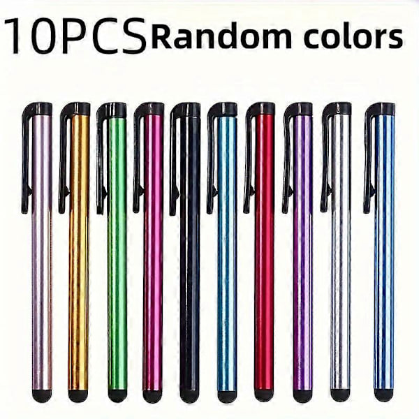 10 st Kapacitiva Pennor, Styluspennor, Pekskärmspennor, Lämpliga För Mobiltelefon Surfplatta För IPad 10pcs