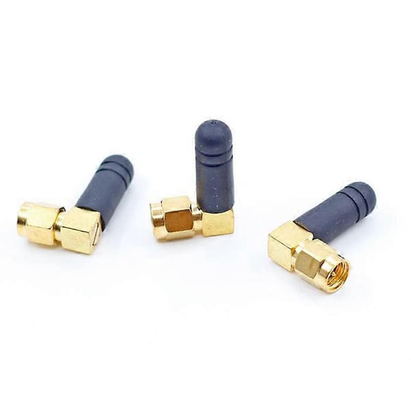 2 stk. Mini Gummi 3dBi 2,4 GHz WIFI Antenne SMA Hann Router Bluetooth Antenner B