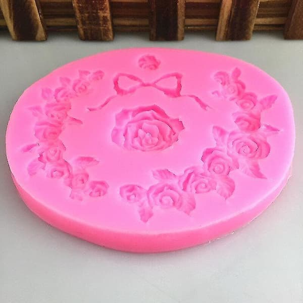 Kakeformer Nye Rosekransform Dråpelimform Roseformet Kake Dekorerer Formen 2 stk