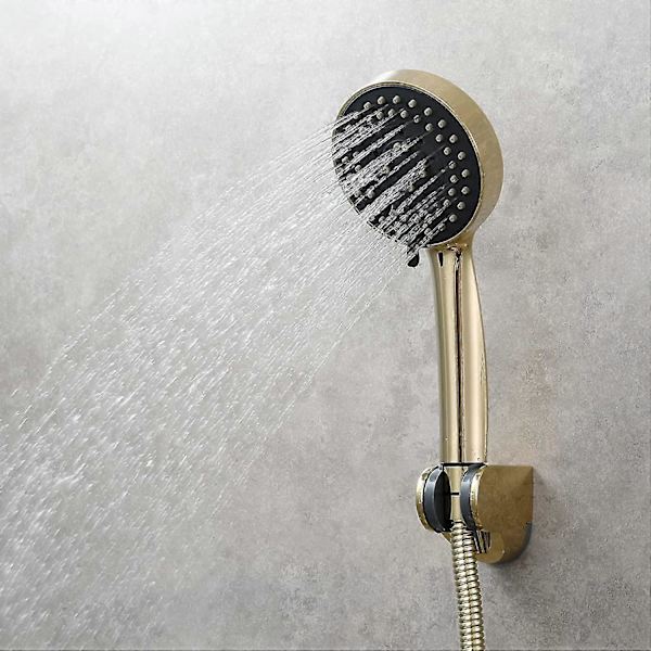 Guld Bs144 Badekar Regnfald Spray Håndbruser Hoved Universal Bruserhoved