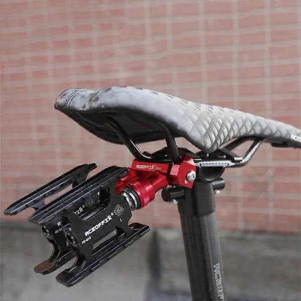 Aceoffix Foldbar Cykel Quick Release Pedalholder til Brompton foldecykel pedal aluminiumslegering no logo black