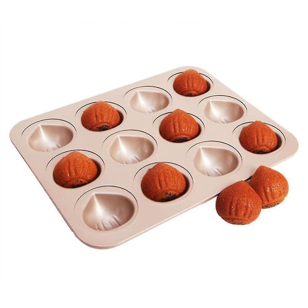 Kageforme Kastanjeform 12 Hulrum Madeleine Muffin Kagebageform