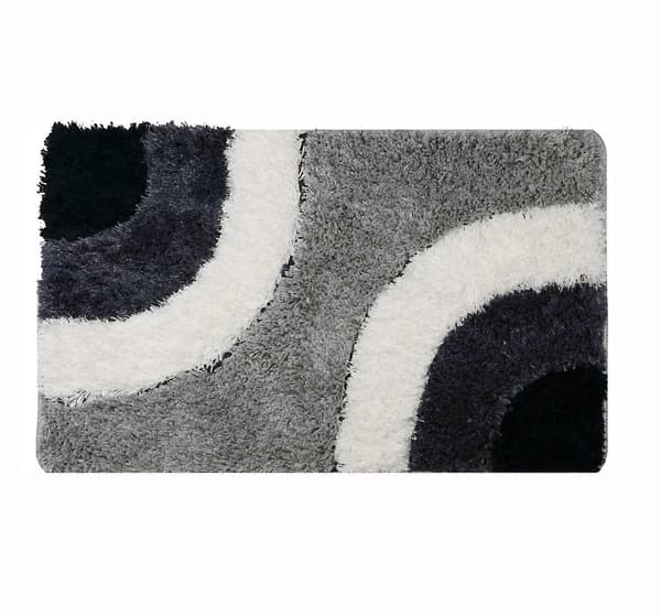 Bademåtte, absorberende skridsikker mikrofiber brusemåtte 50x80 cm maskinvaskbar badeværelsesmåtte til badekar