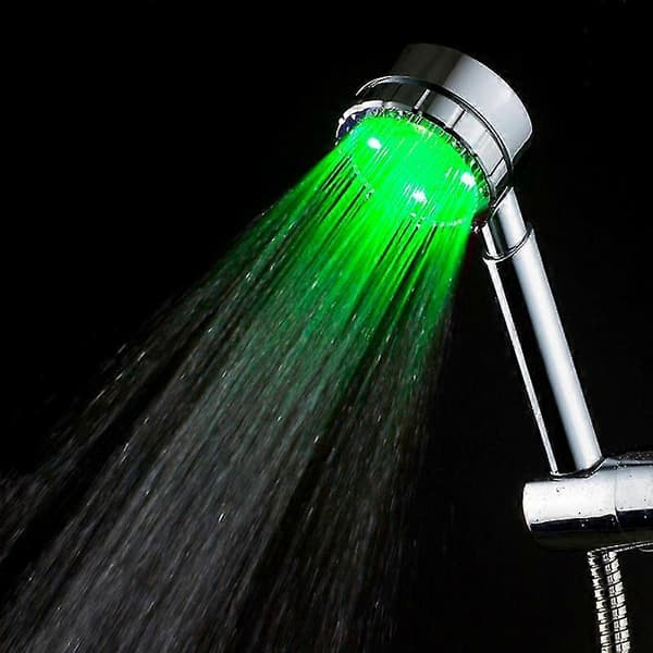 Badrumssprinkler Temperatursensor 3 Färger LED-Ljus Duschhuvud