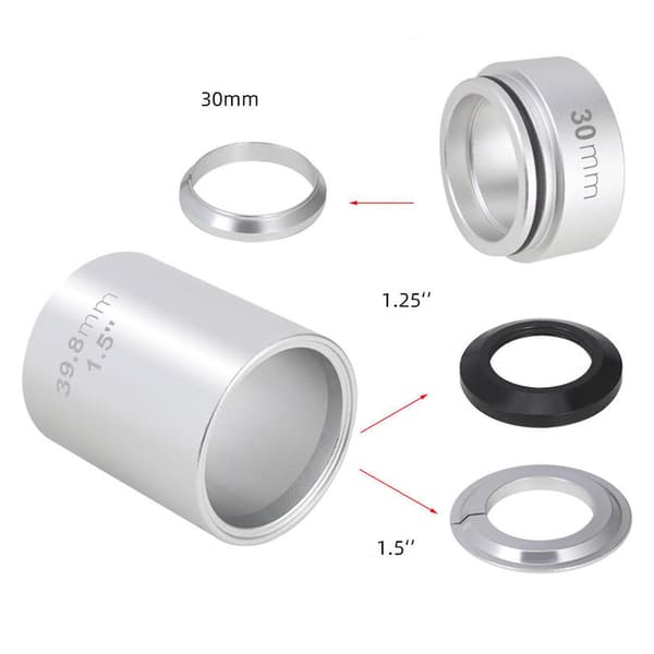 Cykelgaffel Installationsværktøj Driver 28,6 mm 1,25' 1,5' Headset Setter Bøsning silver