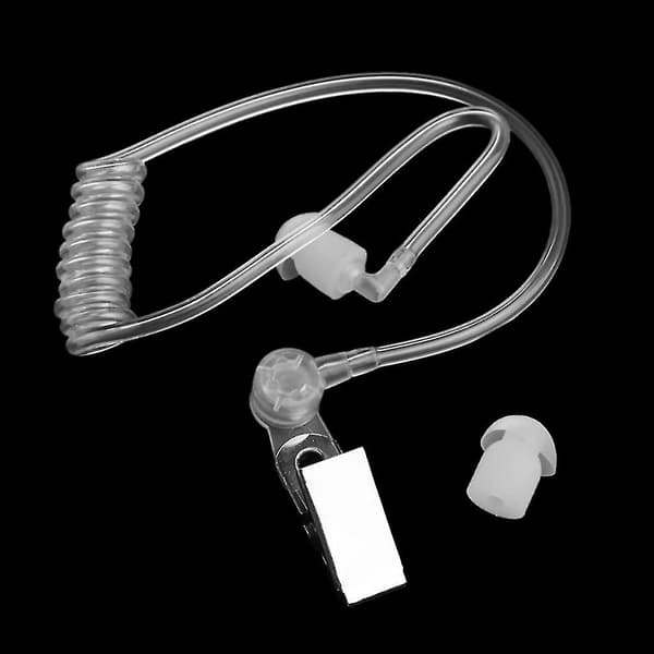 Erstatning for headset, transparent akustisk spiraltube, walkie-talkie tilbehør