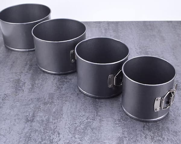 Isbitsformar 4/5/6/7 tums kakform rund form non-stick springform rostfritt stål kakpanna bakverk kakformar