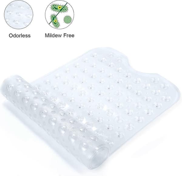 Badekar dusjmatte 40 x 16 tommer sklisikker og overdimensjonert