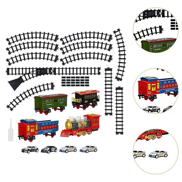 Sähköjunarata Lelu Junarata Lelu lapsille 3 4 5 6 7 vuotta Joululahjat Multicolor