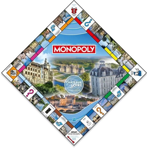 MONOPOLY Châteaux de la Loire - Brädspel - VINNANDE DRAG