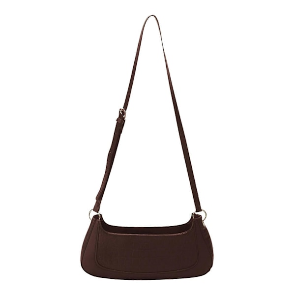 Axelväska för damer Mode Crossbody Väskor Casual Sling Bag Utomhusväska PU Läder Handväska Messenger orange Coffee