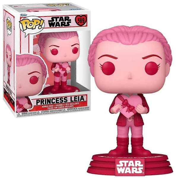 Prinsesse Leia (Valentinsdag) Pop! Star Wars Vinyl Figur Multicolor One Size