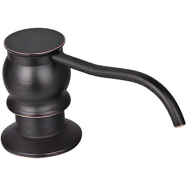 Nestesaippua-annostelija pullolla, kromi/nikkeli messinkipumppupää keittiön tiskialtaaseen, saippua-annostelijat, keittiötarvikkeet Oil Rubbed Bronze