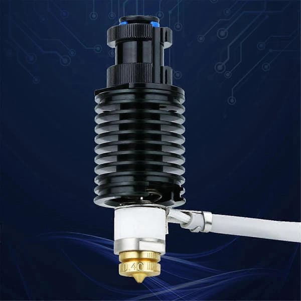 Til Hotend Kit V6 Radiator Messingdyse Keramisk Varmelegeme 104Nt Termistor til 3D Printerdele Black