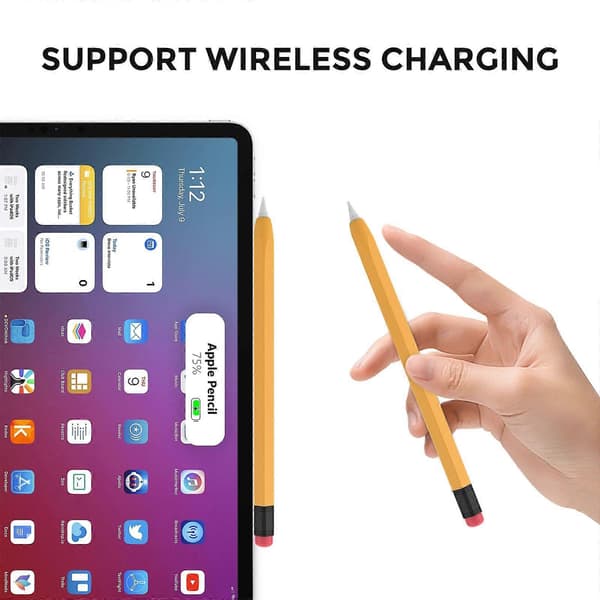 AhaStyle PT180-2 Silikonbeskyttelsesetui for Apple Pencil 2 Yellow