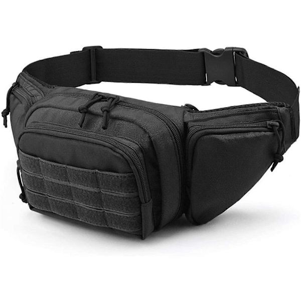Bröstväska för män för träning och utforskning Multifunktionell Crossbody-väska Axelväska för äventyrslystna cp färg Black