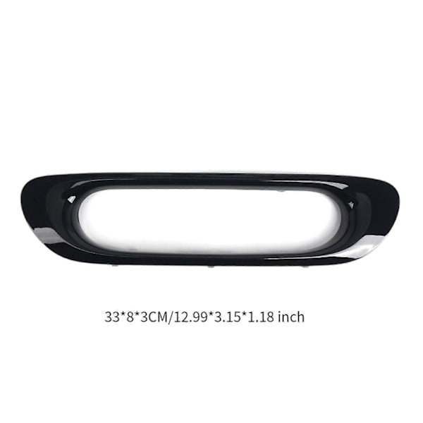 Takapuskurin valaistuskehys 51127365737 Kestävä BMW Mini F55 2013 - 2016 Bright Black 33cmx8cmx3cm